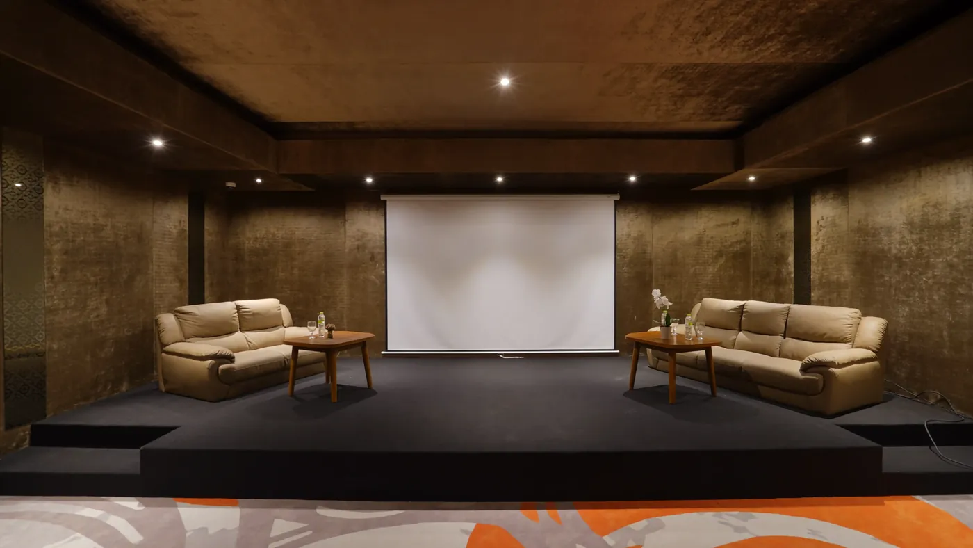 Stage and projector screen at Casablanca Meeting Room Denpasar